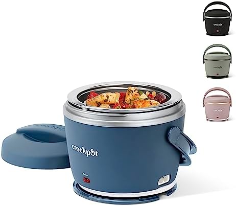 Electric Lunch Box Food Warmer 20oz – Faded Blue - Curated Catalog L8