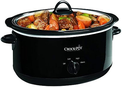 8 Quart Manual Slow Cooker – Black - Curated Catalog Z6
