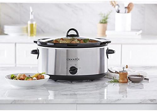 7 Quart Oval Manual Slow Cooker – Stainless Steel - Curated Catalog C2