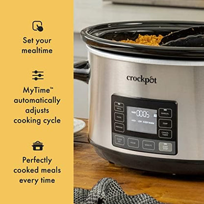 7 Quart Portable Programmable Slow Cooker with Timer - Curated Catalog E2