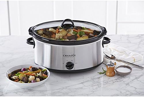 7 Quart Oval Manual Slow Cooker – Stainless Steel - Curated Catalog C2