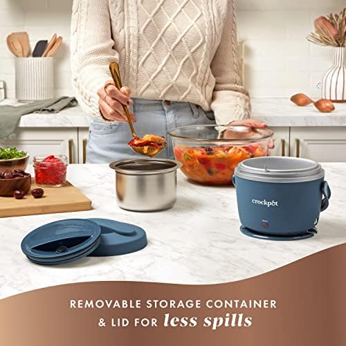 Electric Lunch Box Food Warmer 20oz – Faded Blue - Curated Catalog L8