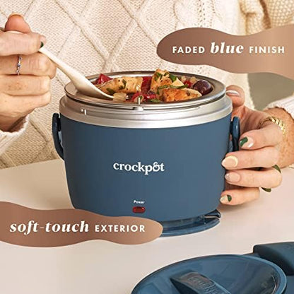 Electric Lunch Box Food Warmer 20oz – Faded Blue - Curated Catalog L8