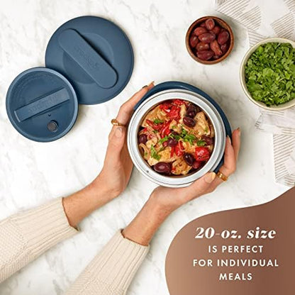 Electric Lunch Box Food Warmer 20oz – Faded Blue - Curated Catalog L8