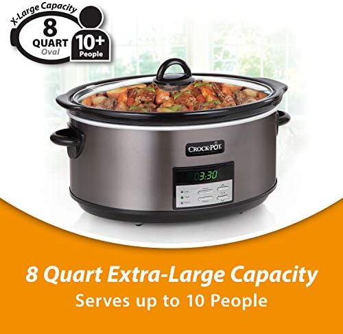 8 Quart Programmable Slow Cooker with Auto Warm - Curated Catalog C7