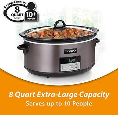8 Quart Programmable Slow Cooker with Auto Warm - Curated Catalog C7