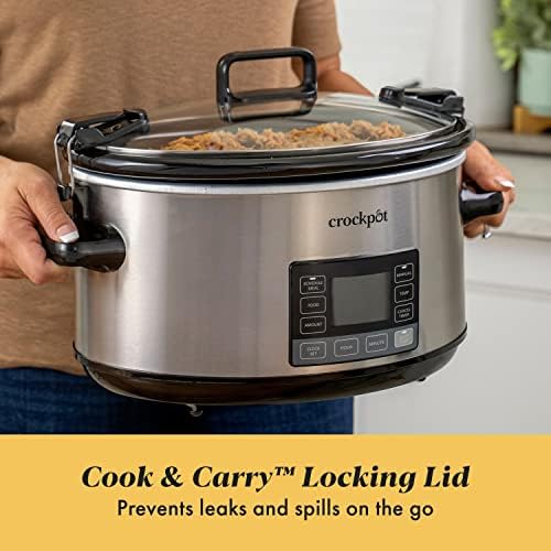 7 Quart Portable Programmable Slow Cooker with Timer - Curated Catalog E2