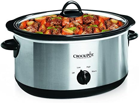 7 Quart Oval Manual Slow Cooker – Stainless Steel - Curated Catalog C2
