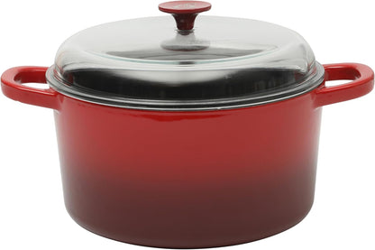 3 Quart Enameled Cast Iron Dutch Oven – Aqua - Curated Catalog N2