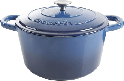 3 Quart Enameled Cast Iron Dutch Oven – Aqua - Curated Catalog N2